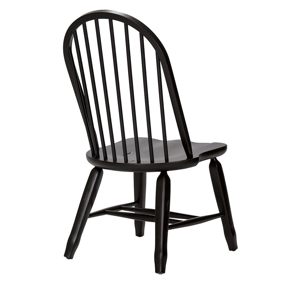 Liberty Furniture - Treasures Bow Back Side Chair - Black in Rustic Oak & Black - 17-C4050 veiw 7