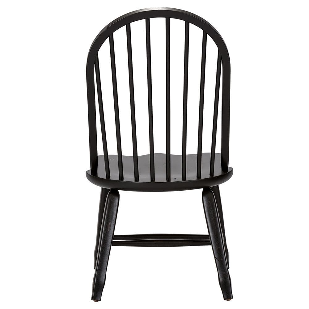Liberty Furniture - Treasures Bow Back Side Chair - Black in Rustic Oak & Black - 17-C4050 veiw 8
