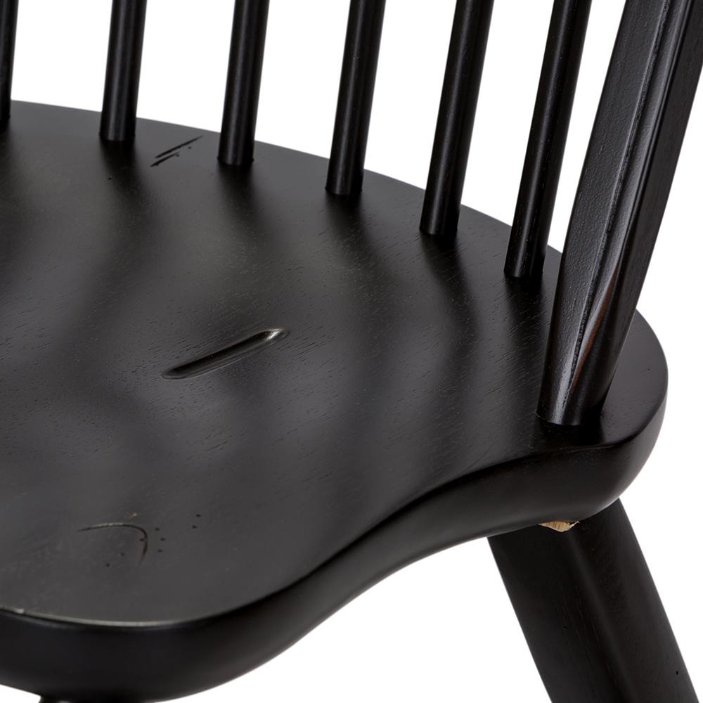 Liberty Furniture - Treasures Bow Back Side Chair - Black in Rustic Oak & Black - 17-C4050 veiw 9