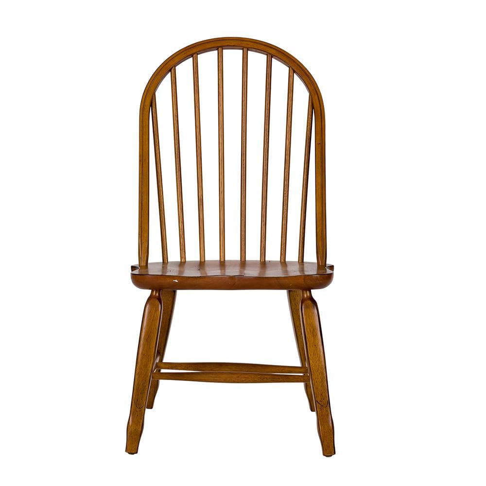 Liberty Furniture - Treasures Bow Back Side Chair -  Oak in Rustic Oak & Black - 17-C2050 veiw 3