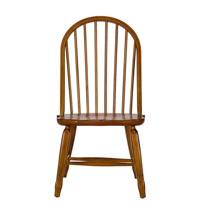 Liberty Furniture - Treasures Bow Back Side Chair -  Oak in Rustic Oak & Black - 17-C2050 veiw 3