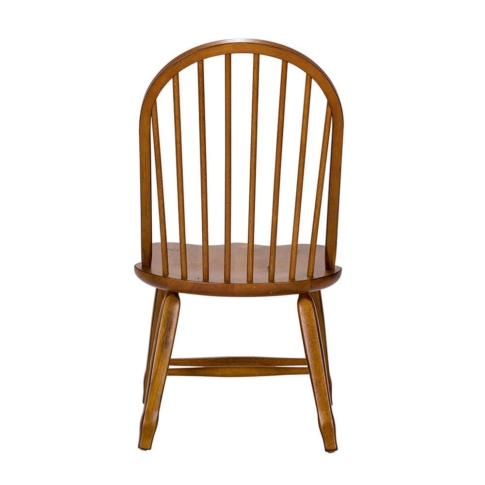 Liberty Furniture - Treasures Bow Back Side Chair -  Oak in Rustic Oak & Black - 17-C2050 veiw 8
