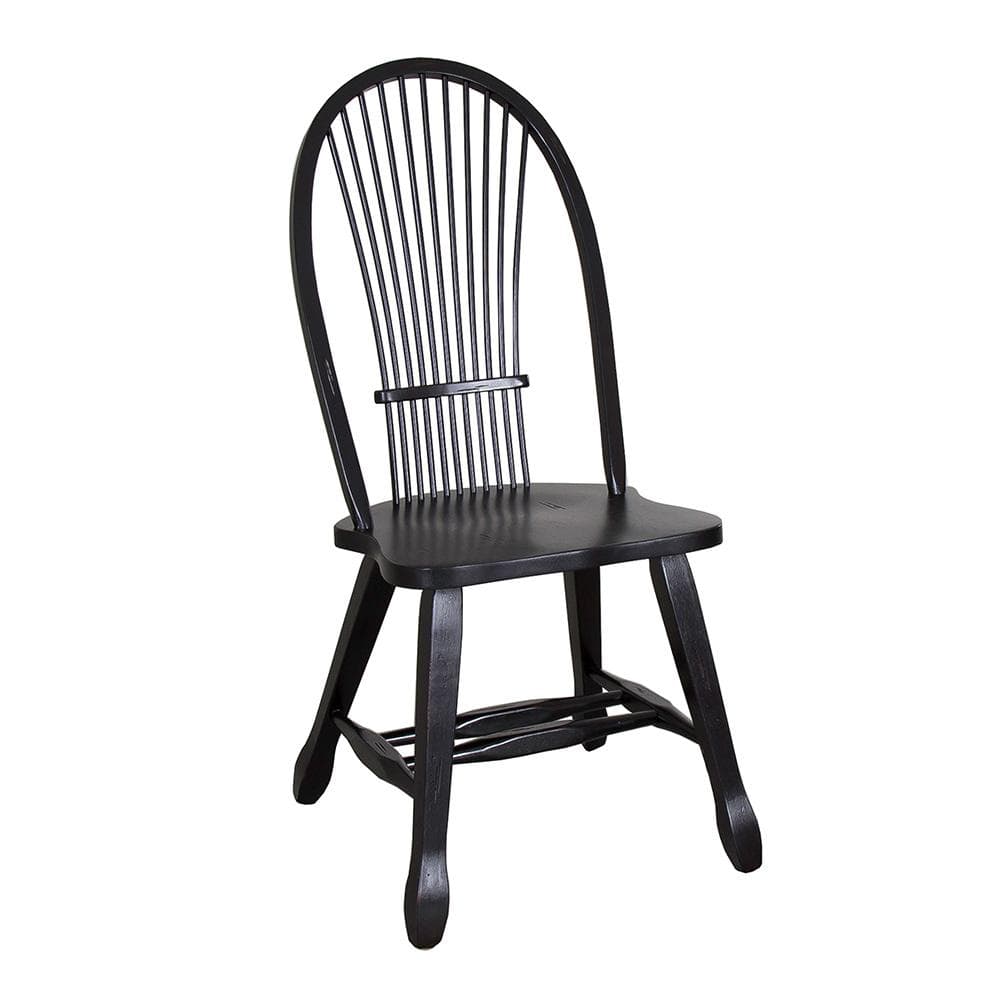 Liberty Furniture - Treasures Sheaf Back Side Chair - Black in Rustic Oak - 17-C4032 veiw 1