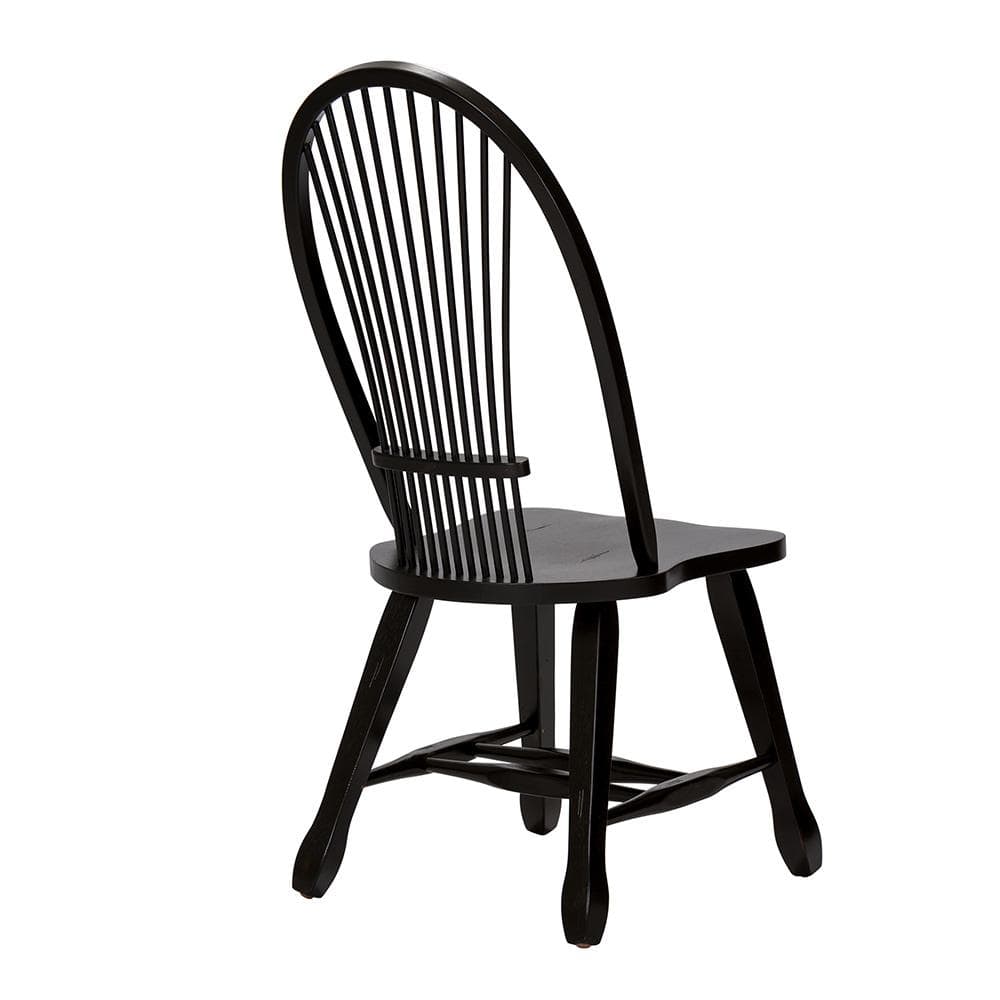 Liberty Furniture - Treasures Sheaf Back Side Chair - Black in Rustic Oak - 17-C4032 veiw 7