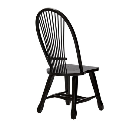 Liberty Furniture - Treasures Sheaf Back Side Chair - Black in Rustic Oak - 17-C4032 veiw 7