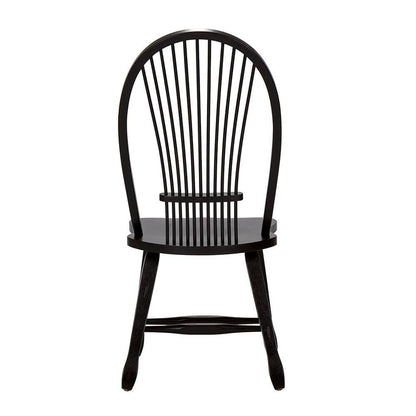 Liberty Furniture - Treasures Sheaf Back Side Chair - Black in Rustic Oak - 17-C4032 veiw 8