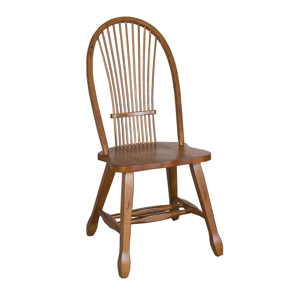 Liberty Furniture - Treasures Sheaf Back Side Chair - Oak in Rustic Oak - 17-C1032 veiw 2