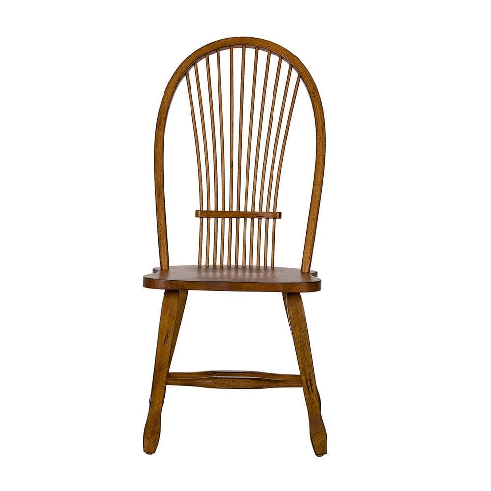 Liberty Furniture - Treasures Sheaf Back Side Chair - Oak in Rustic Oak - 17-C1032 veiw 3