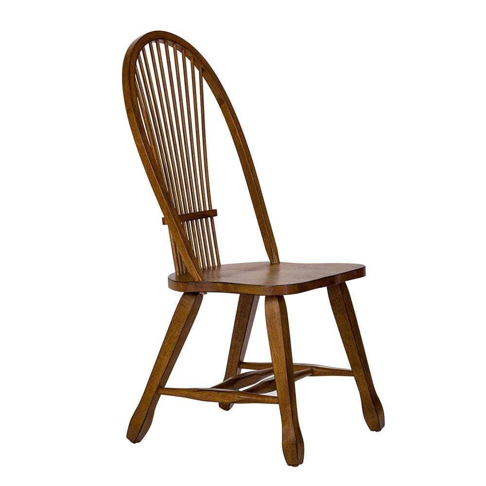 Liberty Furniture - Treasures Sheaf Back Side Chair - Oak in Rustic Oak - 17-C1032 veiw 4