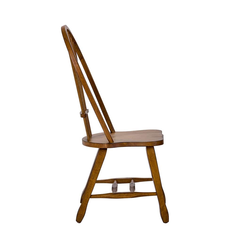 Liberty Furniture - Treasures Sheaf Back Side Chair - Oak in Rustic Oak - 17-C1032 veiw 5