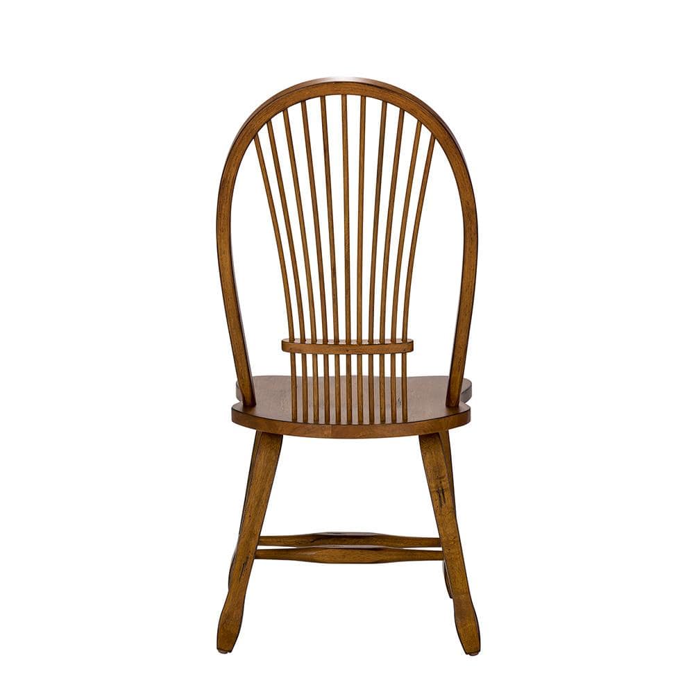 Liberty Furniture - Treasures Sheaf Back Side Chair - Oak in Rustic Oak - 17-C1032 veiw 8