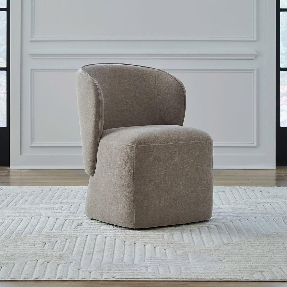 Liberty Furniture - Accent Dining Truffle Accent Dining Chairs - Set of 4  in Ivory, Sapphire, Truffle, & Wicker Fabric - 730-ADCH-TR4PK veiw 1