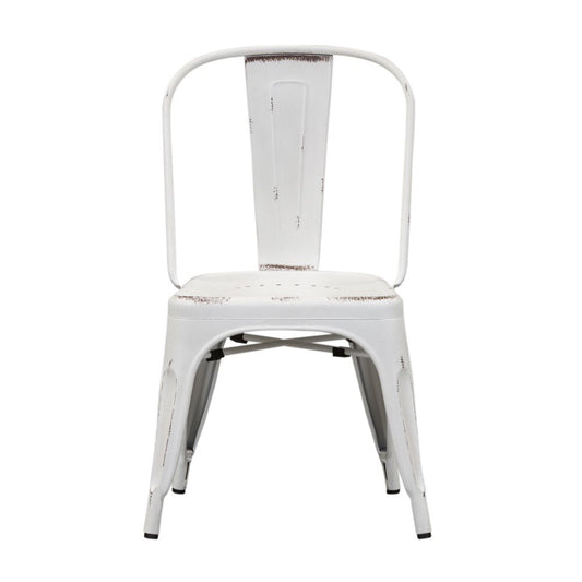 Liberty Furniture - Vintage Series Bow Back Side Chair - Antique White (Set of 2) - 179-C3505-AW veiw 2