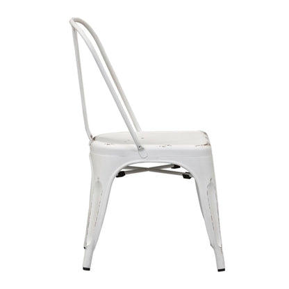 Liberty Furniture - Vintage Series Bow Back Side Chair - Antique White (Set of 2) - 179-C3505-AW veiw 3