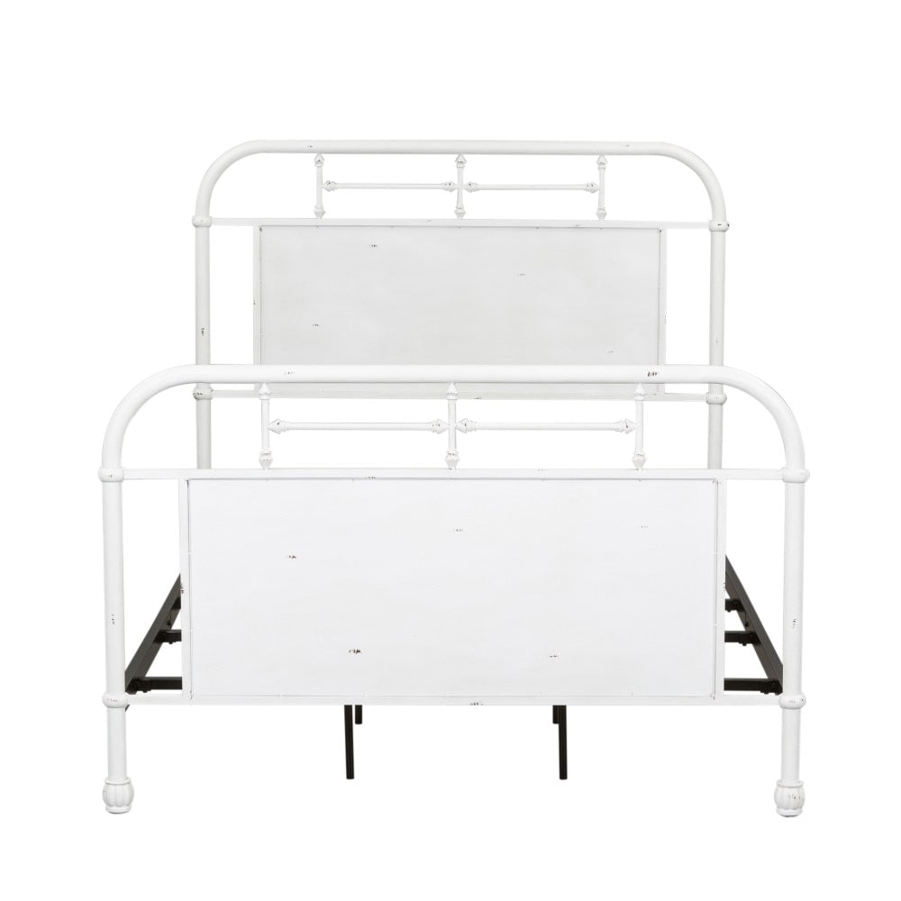 Liberty Furniture - Vintage Series Full Metal Bed - Antique White - 179-BR17HFR-AW veiw 1
