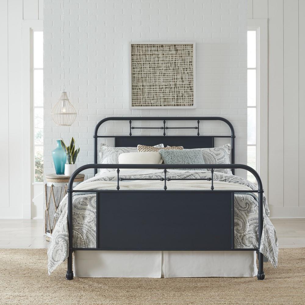 Liberty Furniture - Vintage Series King Metal Bed- Navy - 179-BR15HFR-N veiw 1