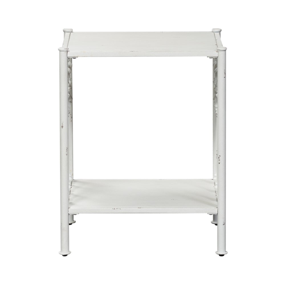 Liberty Furniture - Vintage Series Open Night Stand - Antique White - 179-BR61-AW veiw 1
