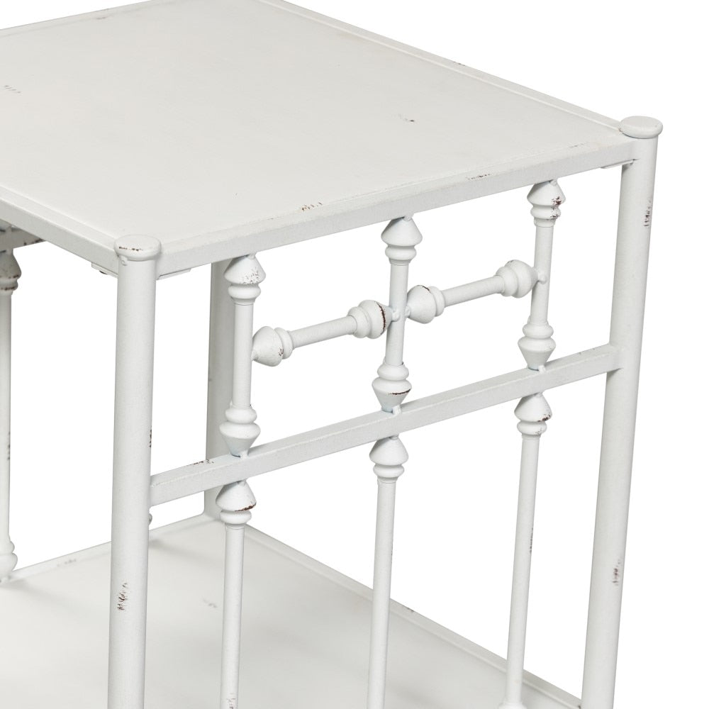 Liberty Furniture - Vintage Series Open Night Stand - Antique White - 179-BR61-AW veiw 3