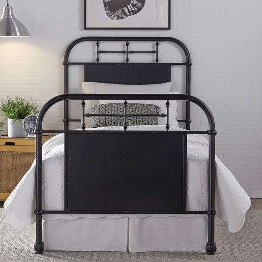 Liberty Furniture - Vintage Series Twin Metal Bed - Black - 179-BR11HFR-B veiw 1