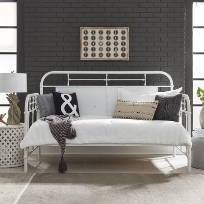 Liberty Furniture - Vintage Series Twin Metal Day Bed - Antique White - 179-BR11TB-AW veiw 1