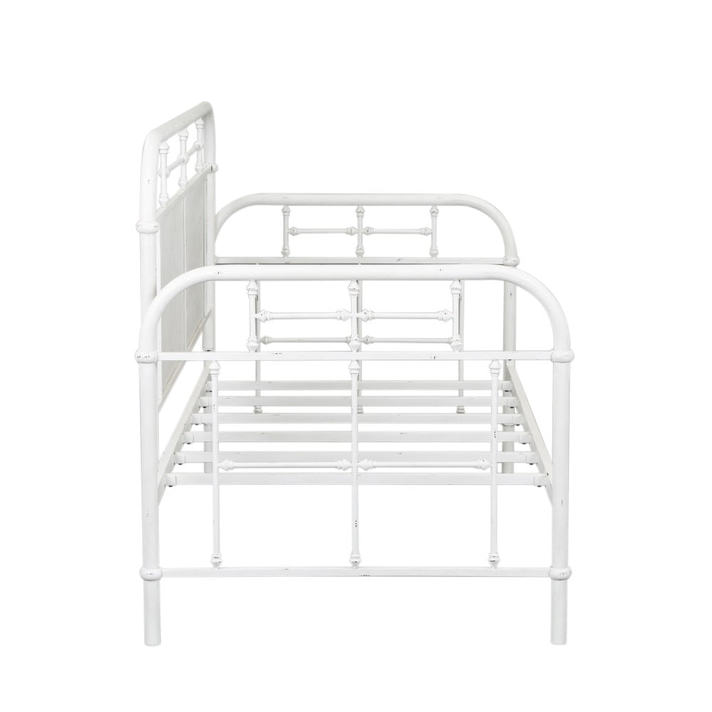 Liberty Furniture - Vintage Series Twin Metal Day Bed - Antique White - 179-BR11TB-AW veiw 3