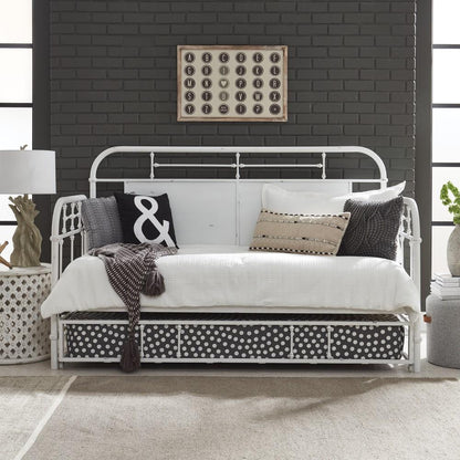 Liberty Furniture - Vintage Series Twin Metal Trundle - Antique White - 179-BR11T-AW view 2