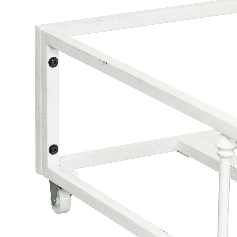 Liberty Furniture - Vintage Series Twin Metal Trundle - Antique White - 179-BR11T-AW veiw 5