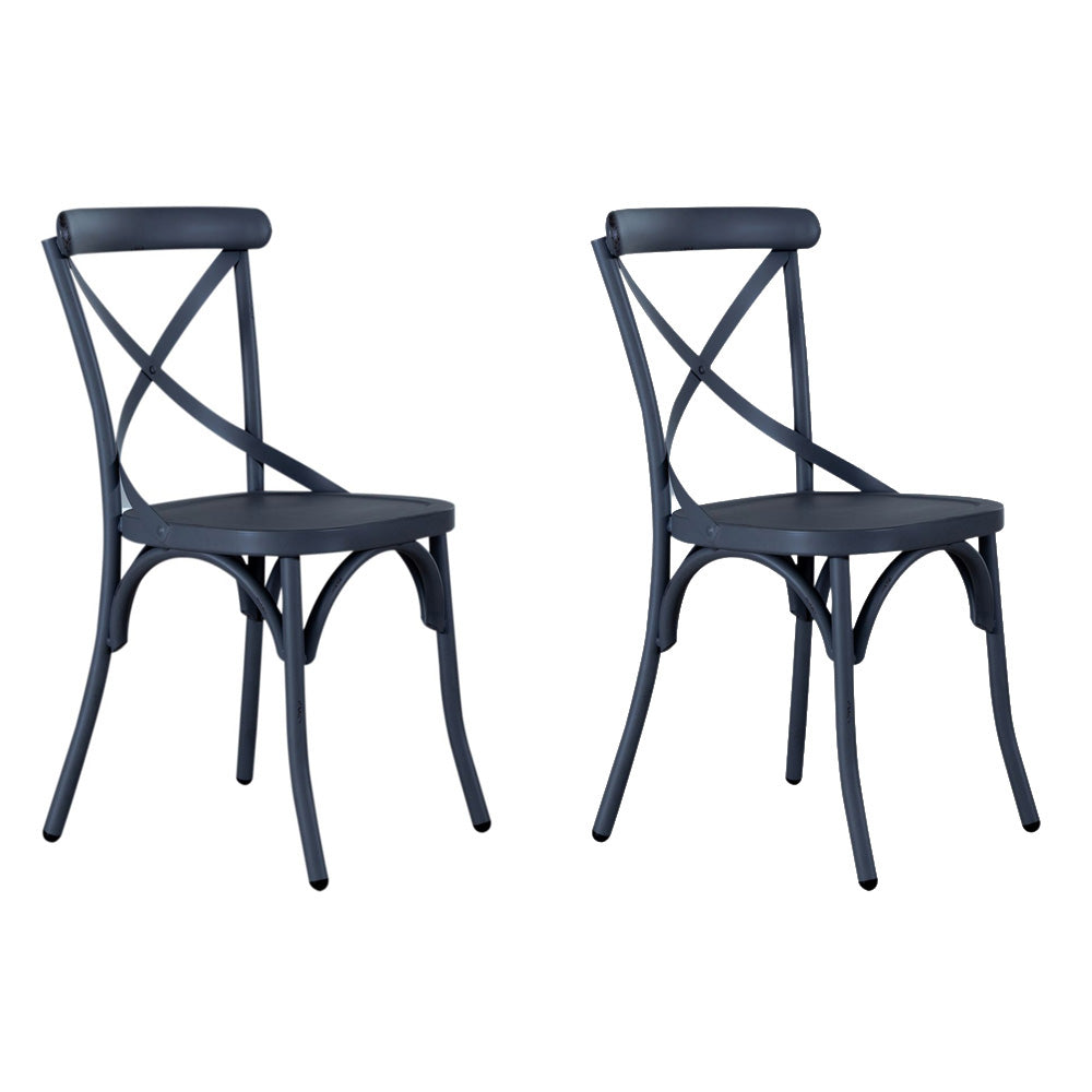 Liberty Furniture - Vintage Series X Back Side Chair - Navy-Set of 2 - 179-C3005-N-2PK view 1