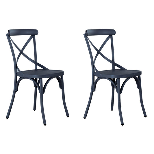 Liberty Furniture - Vintage Series X Back Side Chair - Navy-Set of 2 - 179-C3005-N-2PK view 1