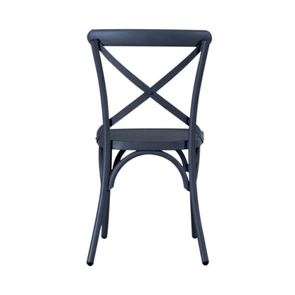 Liberty Furniture - Vintage Series X Back Side Chair - Navy-Set of 2 - 179-C3005-N-2PK view 4