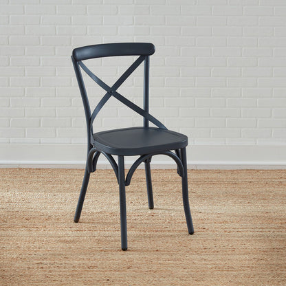 Liberty Furniture - Vintage Series X Back Side Chair - Navy-Set of 2 - 179-C3005-N-2PK view 5