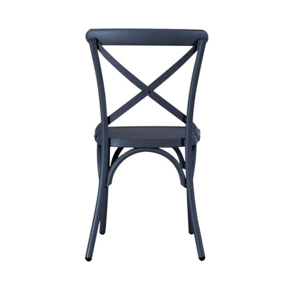 Liberty Furniture - Vintage Series X Back Side Chair- Navy (Set of 2) - 179-C3005-N veiw 3