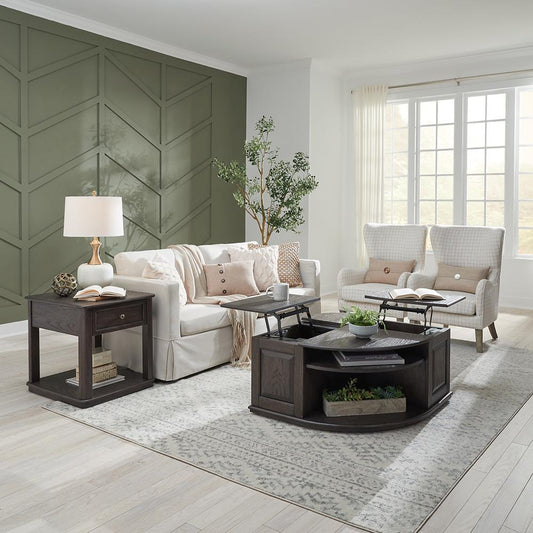 Liberty Furniture - Wallace 3 Piece Set  in Aged Oak - 424C-OT-3PCS veiw 2