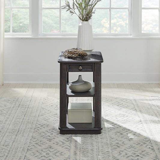 Liberty Furniture - Wallace Chair Side Table in Aged Oak - 424C-OT1021 veiw 1