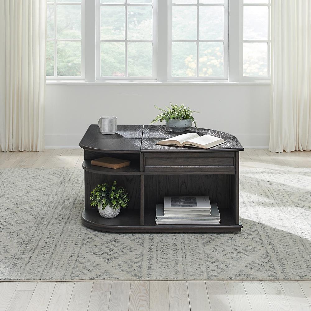 Liberty Furniture - Wallace Cocktail Table in Aged Oak - 424C-OT1010 veiw 3