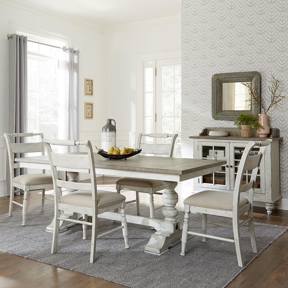 Liberty Furniture - Whitney 5 Piece Trestle Table Set - 661W-CD-5TRS veiw 1