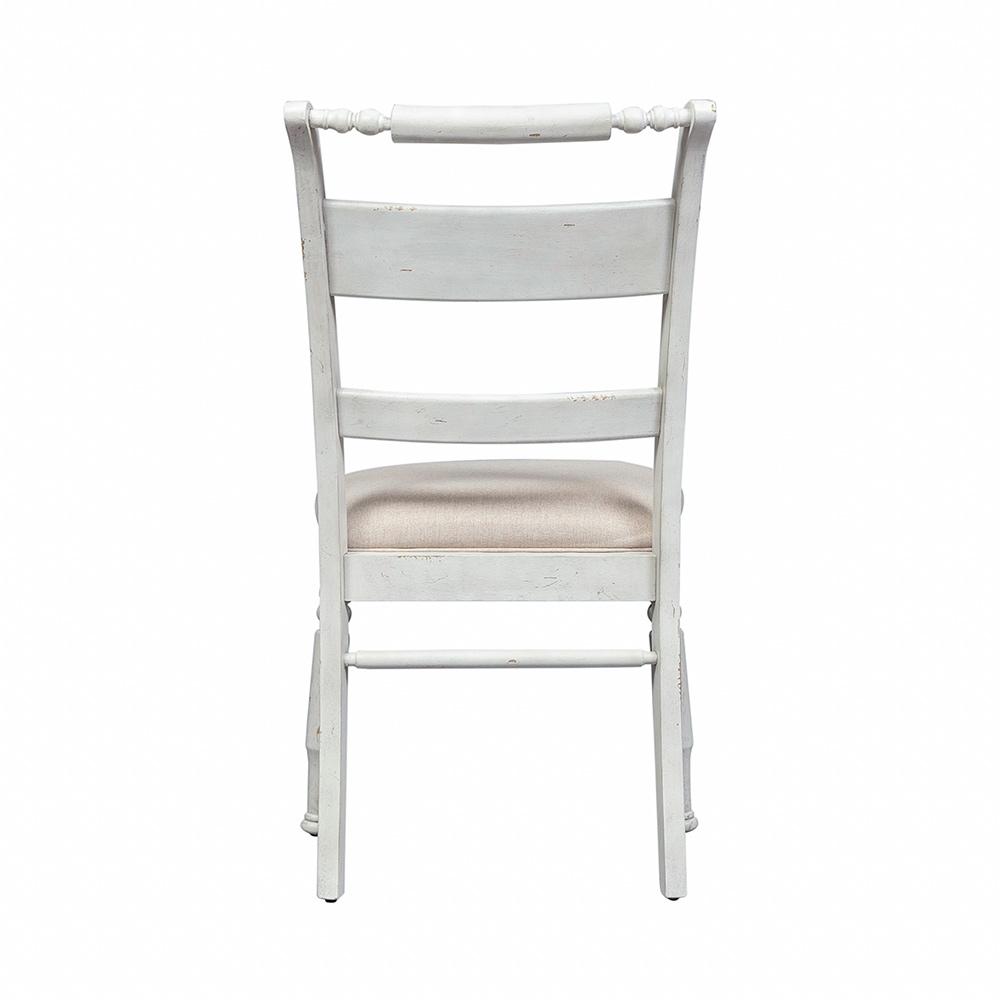 Liberty Furniture - Whitney Slat Back Side Chair  in Antique Linen w/ Weathered Gray - 661W-C1501S veiw 5