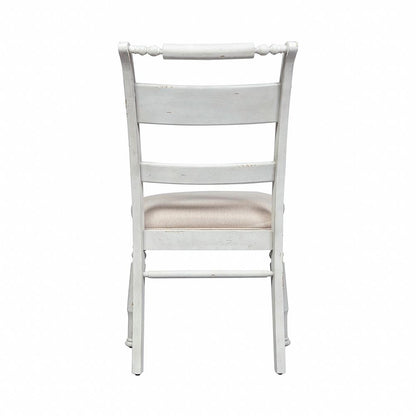 Liberty Furniture - Whitney Slat Back Side Chair  in Antique Linen w/ Weathered Gray - 661W-C1501S veiw 5