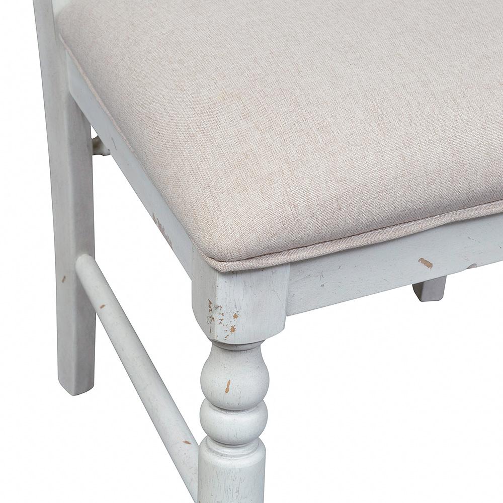 Liberty Furniture - Whitney Slat Back Side Chair  in Antique Linen w/ Weathered Gray - 661W-C1501S veiw 6