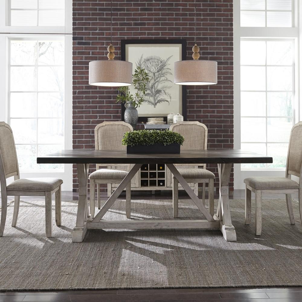 Liberty Furniture - Willowrun 5 Piece Trestle Table Set - 619-DR-5TRS veiw 1