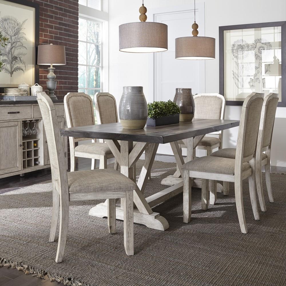 Liberty Furniture - Willowrun Trestle Table - 619-T3878 veiw 8