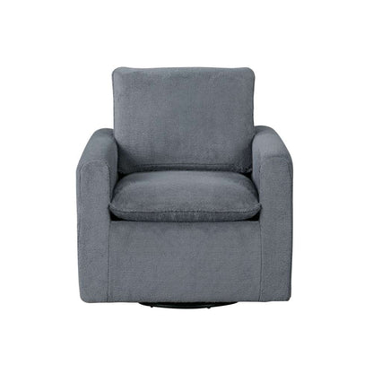 Lifestyle Solutions - Charlotte Swivel Accent Chair, Charcoal - 171A005LTG veiw 4