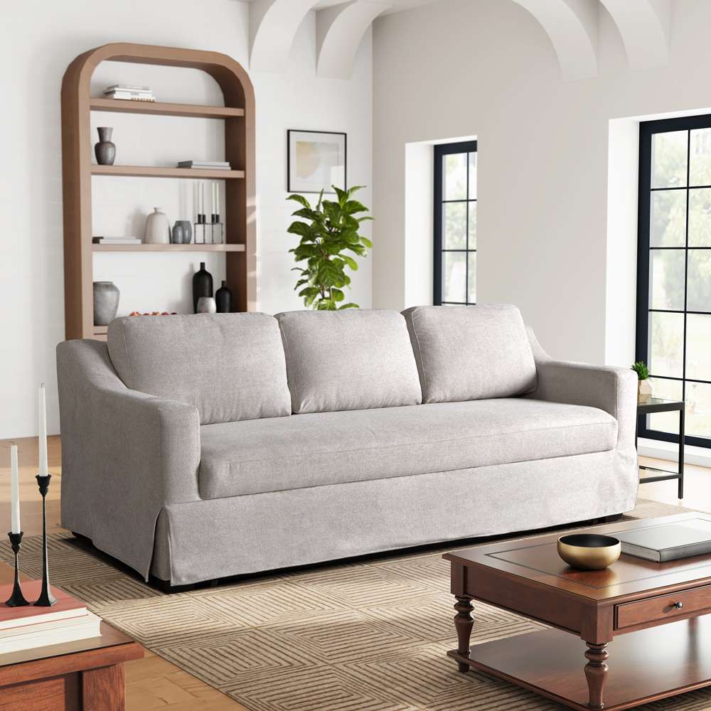 Serta by Lifestyle Solutions - Hailey Pullout Sofa Bed, Linen - 113A012LIN veiw 1