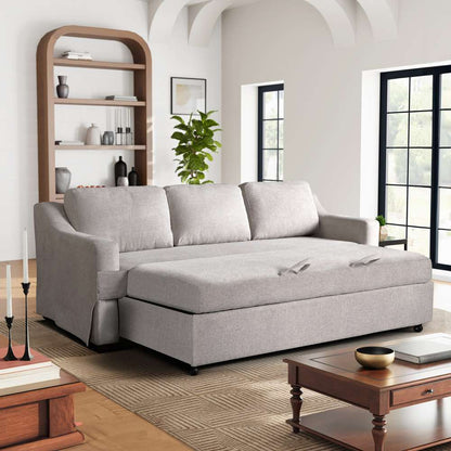 Serta by Lifestyle Solutions - Hailey Pullout Sofa Bed, Linen - 113A012LIN veiw 2