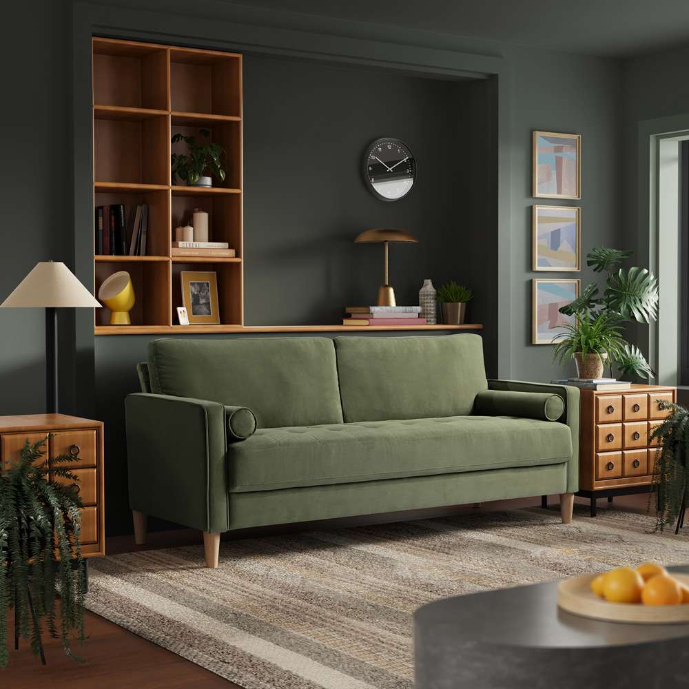 Lifestyle Solutions - Landon Sofa, Olive  - LKLGF2SP3OLV-C veiw 1