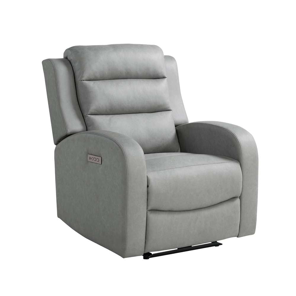 Lifestyle Solutions - Relax A Lounger Anton Power Recliner with USB Port, Grey - 211A022GRY veiw 1