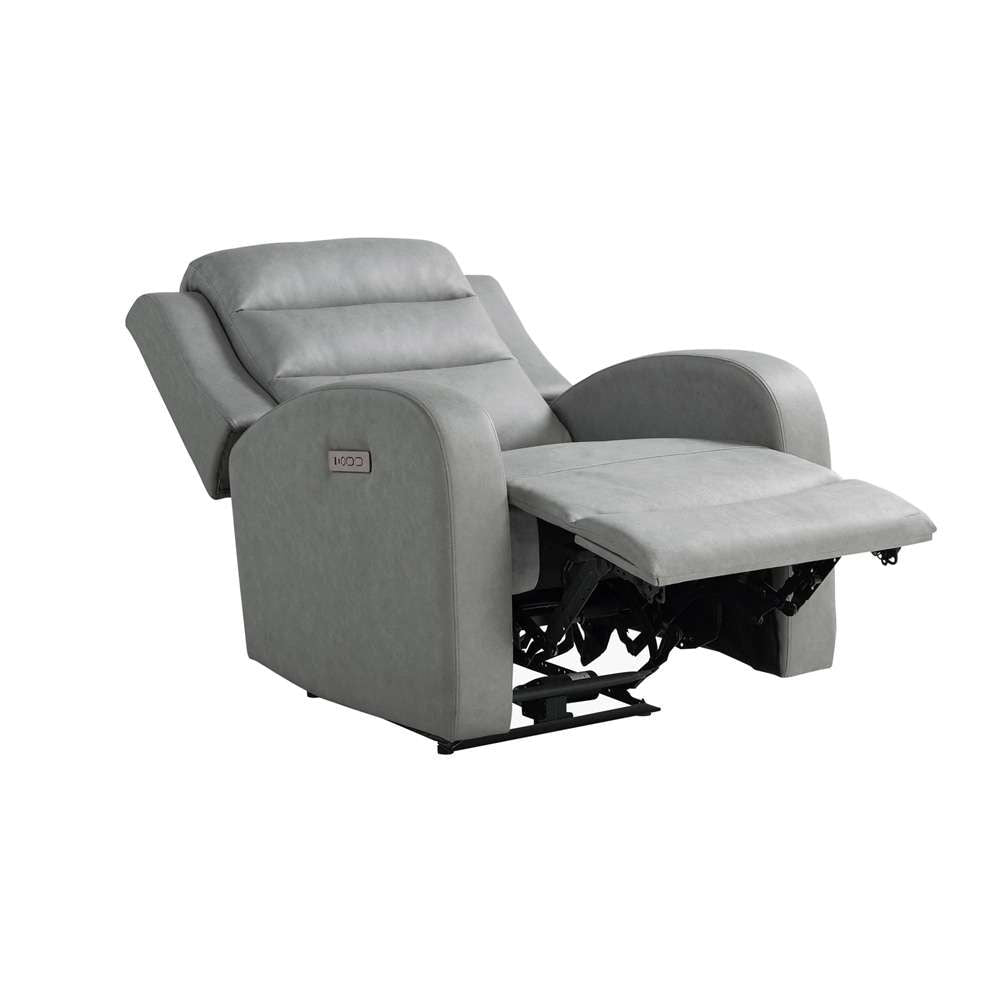 Lifestyle Solutions - Relax A Lounger Anton Power Recliner with USB Port, Grey - 211A022GRY veiw 2