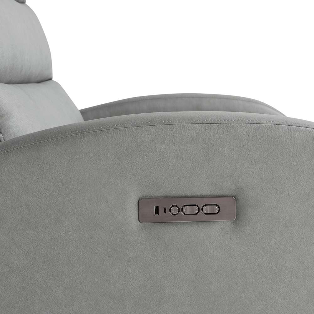 Lifestyle Solutions - Relax A Lounger Anton Power Recliner with USB Port, Grey - 211A022GRY veiw 8