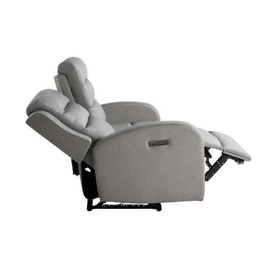 Lifestyle Solutions - Relax A Lounger Anton Power Reclining Loveseat with USB Port, Grey - 212A022GRY veiw 2