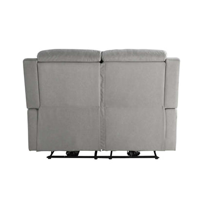 Lifestyle Solutions - Relax A Lounger Anton Power Reclining Loveseat with USB Port, Grey - 212A022GRY veiw 3
